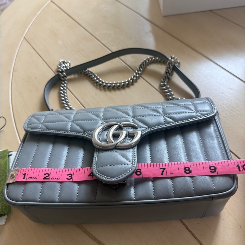 Lot of 2X ‼️Gucci Gray Marmont crossbody & Prada crossbody purse 💖 - Picture 6 of 16